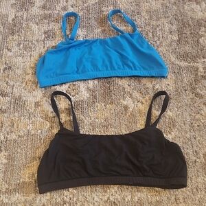 Skims Simple Bralettes Blue & Black